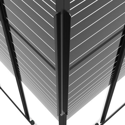 vidaXL Dusjkabinett striper ESG 70x70x180 cm svart