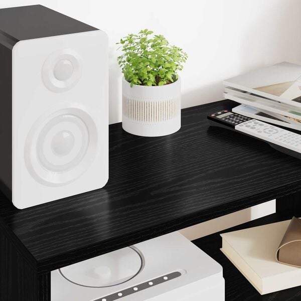 vidaXL TV-skap Svart Eik 60 x 30 x 40 cm Konstruert tre