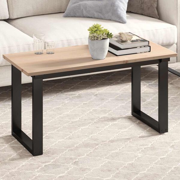 vidaXL Bordplate 90x40x1,7 cm rektangul&aelig;r heltre furu