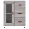 vidaXL Highboard gr&aring; sonoma 69,5x34x180 cm konstruert tre