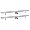 vidaXL Line&aelig;rt dusjavl&oslash;p 2 stk boble 1030x140 mm rustfritt st&aring;l