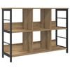 vidaXL Bokhylle 6 niv&aring;er 102 x 32 x 72,5 cm Konstruert tre Artisan Eik