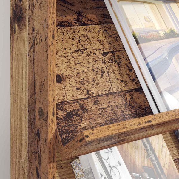 vidaXL Magasinreol Gammelt tre 70 x 41 x 96 cm Konstruert tre