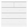 vidaXL Kommode ALTA hvit 77x35x73 cm heltre furu