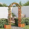 vidaXL Hagepergola med blomsterkasse heltre gran
