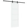 vidaXL Skyved&oslash;r ORKDAL 78 x 211 cm Konstruert tre Hvit og svart