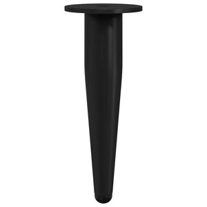 vidaXL M&oslash;belf&oslash;tter 2 pcs Svart &Oslash; 40 x 98 mm Jern