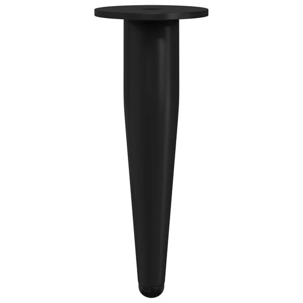 vidaXL M&oslash;belf&oslash;tter 2 pcs Svart &Oslash; 40 x 98 mm Jern