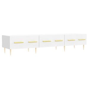 vidaXL TV-benk hvit 150x36x30 cm konstruert tre
