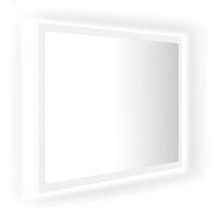 vidaXL Baderomsspeil LED hvit 60x8,5x37 cm akryl