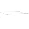 vidaXL Innvendbar Markise Hvit 400 &times; 300 cm Polyester og aluminium