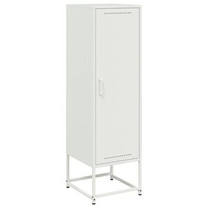 vidaXL Highboard hvit 36x39x123 cm st&aring;l