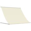vidaXL Uttrekkbar markise kremhvit 200x150 cm stoff og st&aring;l