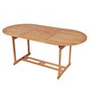 vidaXL Hagebord 180x90x75 cm heltre teak