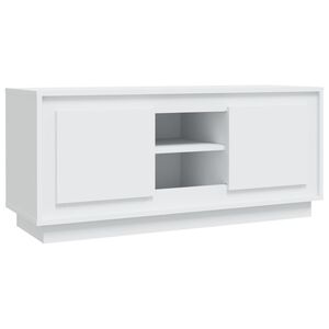 vidaXL TV-benk svart 102x35x45 cm konstruert tre
