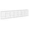 vidaXL Gabionkurv med deksel 700x50x150 cm galvanisert jern