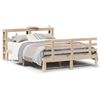 vidaXL Sengeramme med hodegavl 140x190 cm heltre furu