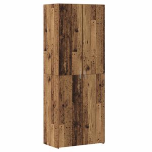vidaXL H&oslash;yskap 2 pcs Gammelt tre 70 x 42,5 x 185 cm