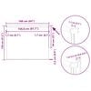 vidaXL Rullegardin lystette 160x130 cm stoff bredde 156,6 cm polyester