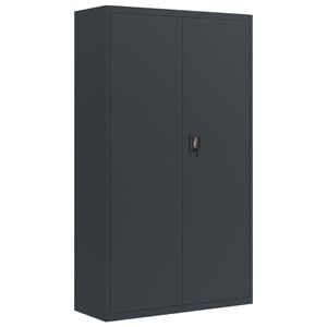 vidaXL Arkivskap antrasitt 105x40x180 cm st&aring;l