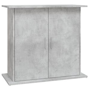 vidaXL Akvariestativ betong gr&aring; 81x36x73 cm konstruert tre