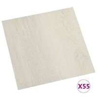 vidaXL Selvklebende gulvplanker 55 stk PVC 5,11 m² beige