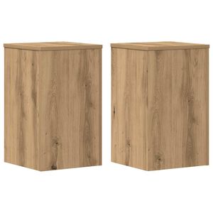 vidaXL Plantestativer 2 stk artisan eik 30x30x50 cm konstruert tre