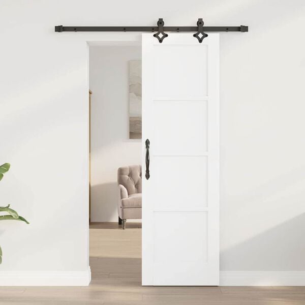 vidaXL Skyved&oslash;r ORKDAL Hvit 61 x 198,5 cm Massiv furu