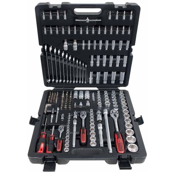 KS Tools Pipen&oslash;kkel- og bitsett 216 deler 1/4" + 3/8" + 1/2" 917.0216