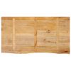 vidaXL Bordplate 110x60x2,5 cm naturlig kant heltre mango
