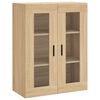 vidaXL Highboard sonoma eik 69,5x34x180 cm konstruert tre