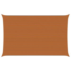 vidaXL Solskygge seil Oransje og Brunt 8 x 5 m 100% polyester Oxford