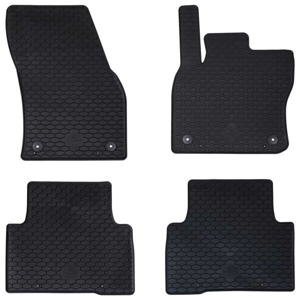 vidaXL Bilmatte 4 pcs Svart passer til VW TIGUAN 2016-2023 Gummi