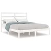 vidaXL Sengeramme uten madrass hvit 160x200 cm heltre furu