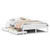 vidaXL Sengeramme uten madrass hvit 140x190 cm heltre furu
