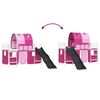 vidaXL Barns Lofteseng Hvit og Rosa 99,5 x 190 cm Metall