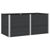 vidaXL H&oslash;ybed Svart 200 x 100 x 91 cm alu.