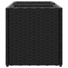 vidaXL Plantekasser med 2 potter 2 stk svart 72x30x32 cm polyrotting