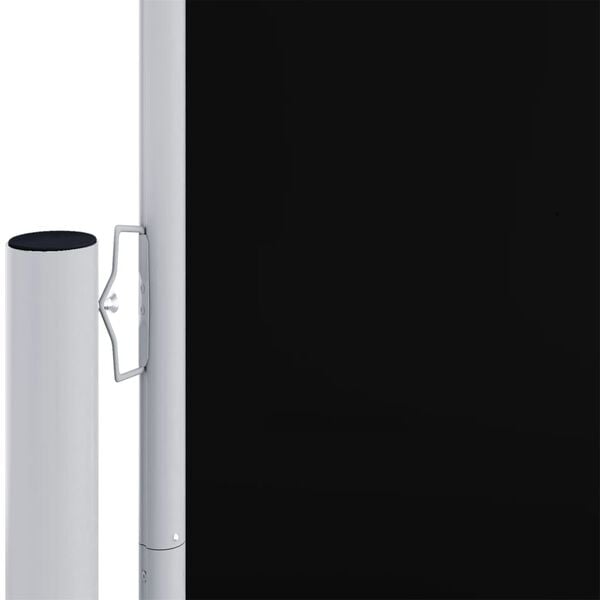 vidaXL Uttrekkbar sidemarkise 160x1000 cm svart