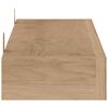 vidaXL Vegghyller 2 stk 90x15x4 cm heltre teak