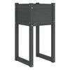 vidaXL Plantekasse gr&aring; 40x40x81 cm heltre furu