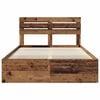 vidaXL Sengestamme med hodegjerde Gammelt tre 140 x 190 cm Massiv furu