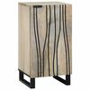 vidaXL Serviesskap Hvit 40 x 33 x 75 cm heltre mango