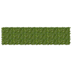 vidaXL Balkong skjerm med blader Gr&oslash;nn og gul 300 x 75 cm