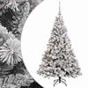 vidaXL Kunstig juletre med julekuler 120 cm 150 LED-lys Varmhvit