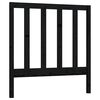 vidaXL Sengegavl svart 96x4x100 cm heltre furu