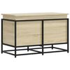 vidaXL Oppbevaringsboks lokk sonoma eik 80x40x51,5 cm konstruert tre