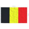vidaXL Belgisk flagg 90x150 cm