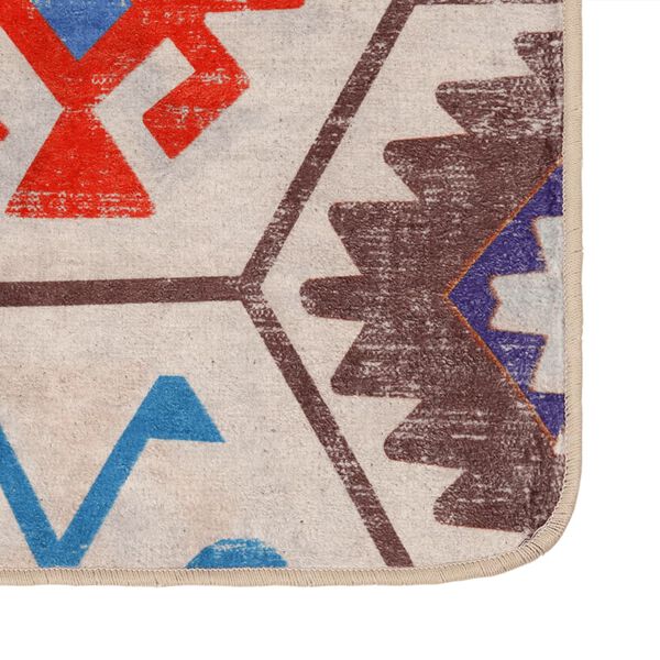 vidaXL Teppe vaskbart flerfarget 190x300 cm