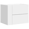 vidaXL Veggmonterte nattbord 2 stk hvit 45x30x35 cm